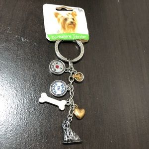 Yorkshire Terrier charm keychain by Little Gifts